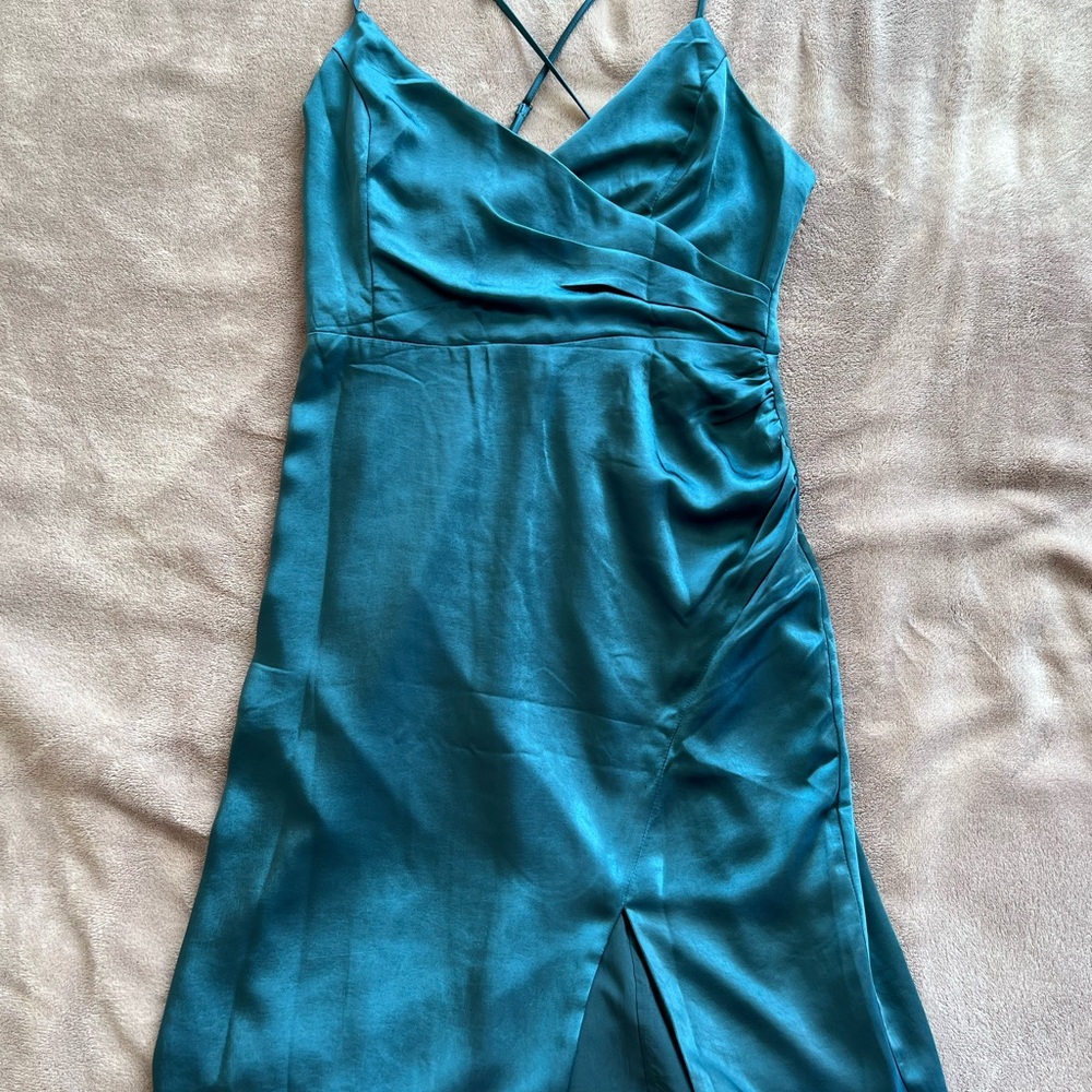 Elegant Teal Dress